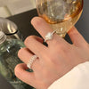 Wholesale Women's Copper Open Finger Ring With Lace And Heart Shape Electroplated Jewelry