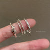 Wholesale Women's Copper Open Ring With Heart And Geometric Pattern Electroplated