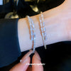 Wholesale Women's Copper Open Round Zircon Geometric Light Luxury Fashion Bracelet