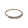 Wholesale Women's Copper Open Round Zircon Geometric Light Luxury Fashion Bracelet