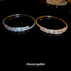 Wholesale Women's Copper Open Round Zircon Geometric Light Luxury Fashion Bracelet