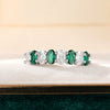 Wholesale Women's Copper Oval Geometric Inlaid Zircon Ring