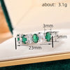 Wholesale Women's Copper Oval Geometric Inlaid Zircon Ring