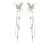 Wholesale Women's Copper Pearl Animal Zodiac Style Tassel Earrings