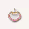Wholesale Women's Copper Pendant Necklace With Heart Shape And Mixed Gemstone Setting And Diamond Design