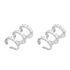 Wholesale Women's Copper Plated Real Gold Geometric Inlaid Zircon Earrings