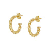 Wholesale Women's Copper Plated With Real Gold Microinlaid Zircon Ushape Geometric Tassel Earrings