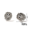 Wholesale Women's Copper Plated Zircon Lion Shape Animal Design Earrings
