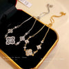 Wholesale Women's Copper Real Gold Electroplated Zircon Inlaid Flower Bracelet