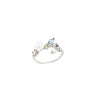 Wholesale Women's Copper Retro Geometric Flower Open Ring With Electroplating