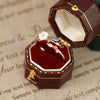 Wholesale Women's Copper Retro Geometric Flower Open Ring With Electroplating