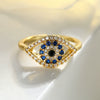 Wholesale Women's Copper Retro Open Ring With Geometric Pattern And Microinlay Zircon