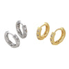 Wholesale Women's Copper Rhombus Geometric Simple Retro Elegant Electroplated Earrings