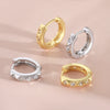 Wholesale Women's Copper Rhombus Geometric Simple Retro Elegant Electroplated Earrings