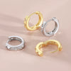 Wholesale Women's Copper Rhombus Geometric Simple Retro Elegant Electroplated Earrings