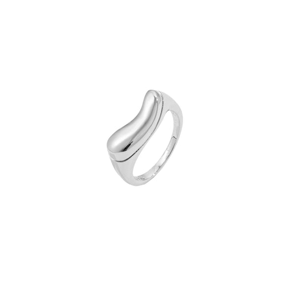 Wholesale Women's Copper Ring Electroplated With Platinum And 18K Gold In Geometric Fashion Style