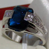 Wholesale Women's Copper Ring With Embedded Zircon And Geometric Design