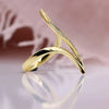 Wholesale Women's Copper Ring With Geometric Design And Inlaid Zircon
