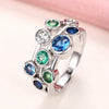 Wholesale Women's Copper Ring With Geometric Design And Zircon Treatment
