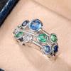 Wholesale Women's Copper Ring With Geometric Design And Zircon Treatment