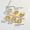 Wholesale Women's Copper Ring With Geometric Design And Zirconia Minimalist Style