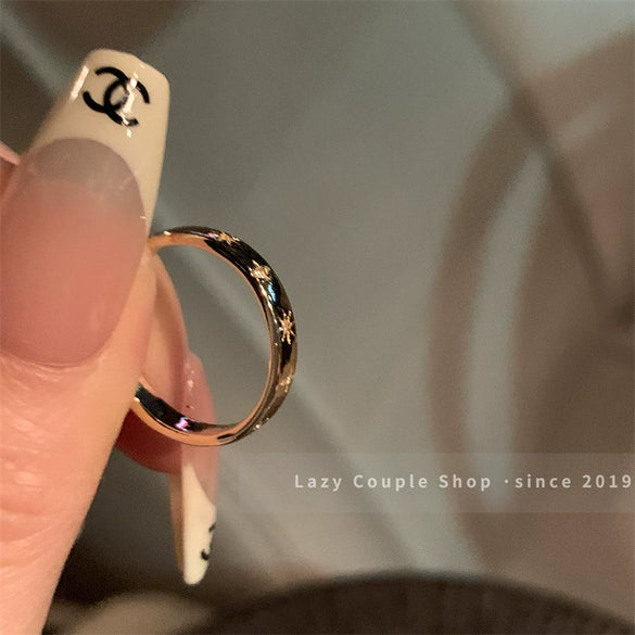 Wholesale Women's Copper Ring With Geometric Heart Shape Flower And Bow Patterns Retro Niche Design Electroplating Process