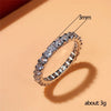 Wholesale Women's Copper Ring With Geometric Pattern And Micro Inlay Electroplated