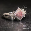 Wholesale Women's Copper Ring With Geometric Pattern And Zircon