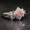Wholesale Women's Copper Ring With Geometric Pattern And Zircon