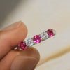 Wholesale Women's Copper Ring With Geometric Style And Zircon Design