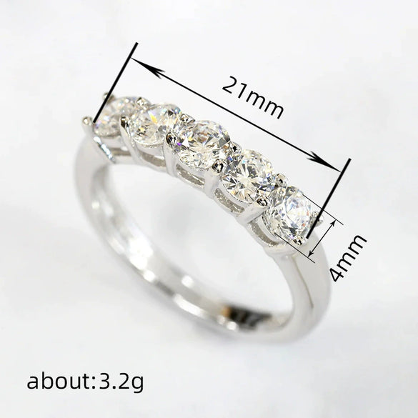 Wholesale Women's Copper Ring With Geometric Style And Zircon Design