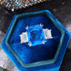 Wholesale Women's Copper Ring With Geometric Zircon Design