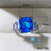 Wholesale Women's Copper Ring With Geometric Zircon Design