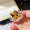 Wholesale Women's Copper Ring With Geometric Zircon Design