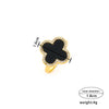 Wholesale Women's Copper Ring With Micro Inlaid Zircon And Geometric Pattern In Simple Style 18K Gold Plated Four Leaf Clover Shape