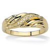 Wholesale Women's Copper Ring With Microinlaid Zircon And Geometric Design