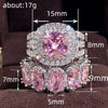 Wholesale Women's Copper Rings With Geometric Design And Inlaid Zircon