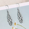 Wholesale Women's Copper 925 Silver Ear Hook Hollow Geometric Ear Drop Goldplated Earrings