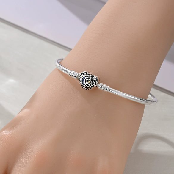 Wholesale Women's Copper Silverplated Charm Bracelet With Butterfly Iris Flower Heart Star Moon Pendant Bead Electroplating Original Design