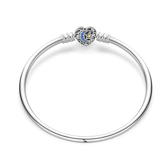 Wholesale Women's Copper Silverplated Charm Bracelet With Butterfly Iris Flower Heart Star Moon Pendant Bead Electroplating Original Design