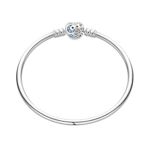 Wholesale Women's Copper Silverplated Charm Bracelet With Butterfly Iris Flower Heart Star Moon Pendant Bead Electroplating Original Design
