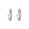Wholesale Women's Copper Snake Ear Ring With Microinlaid Zircon And Electroplating Animal Zodiac Style