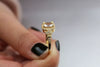 Wholesale Women's Copper Square Zircon Micro Set Geometric Ring