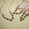 Wholesale Women's Copper Starshaped Retro Hiphop Snake Print Leopard Print Love Necklace With Dripping Oil Design