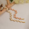 Wholesale Women's Copper Sweet Style Flower Shape Oil Dropping Bracelet