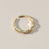 Wholesale Women's Copper Twist Open Ring With Micro Inlaid Artificial Gem And Semiprecious Stone