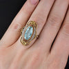 Wholesale Women's Copper Vintage Palace Style Hollow Flower Inlaid Zircon Ring And Bracelet Accessories