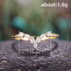 Wholesale Women's Copper Vshaped Horse Eye Zircon Geometric Ring