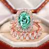 Wholesale Women's Copper Wedding Ring Trapezoidal Geometric Retro Luxury With Zircon