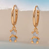 Wholesale Women's Copper Zircon Bear Earrings